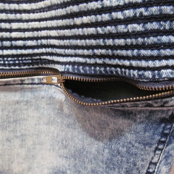 NWT Truth Substance Shorts Mens 48 (46" Actual) ~ Denim Stretch Slim Fit Zippers - Picture 6 of 16